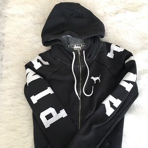 black VS PINK zip up.